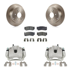 Rear Disc Brake Caliper Rotors And Semi-Metallic Pads Kit For 2007-2009 Hyundai Santa Fe KC8-100571P