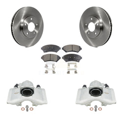 Front Disc Brake Caliper Rotors And Ceramic Pads Kit For 1997-1999 Cadillac DeVille rear brakes With Heavy Duty Brakes KC8-100573T