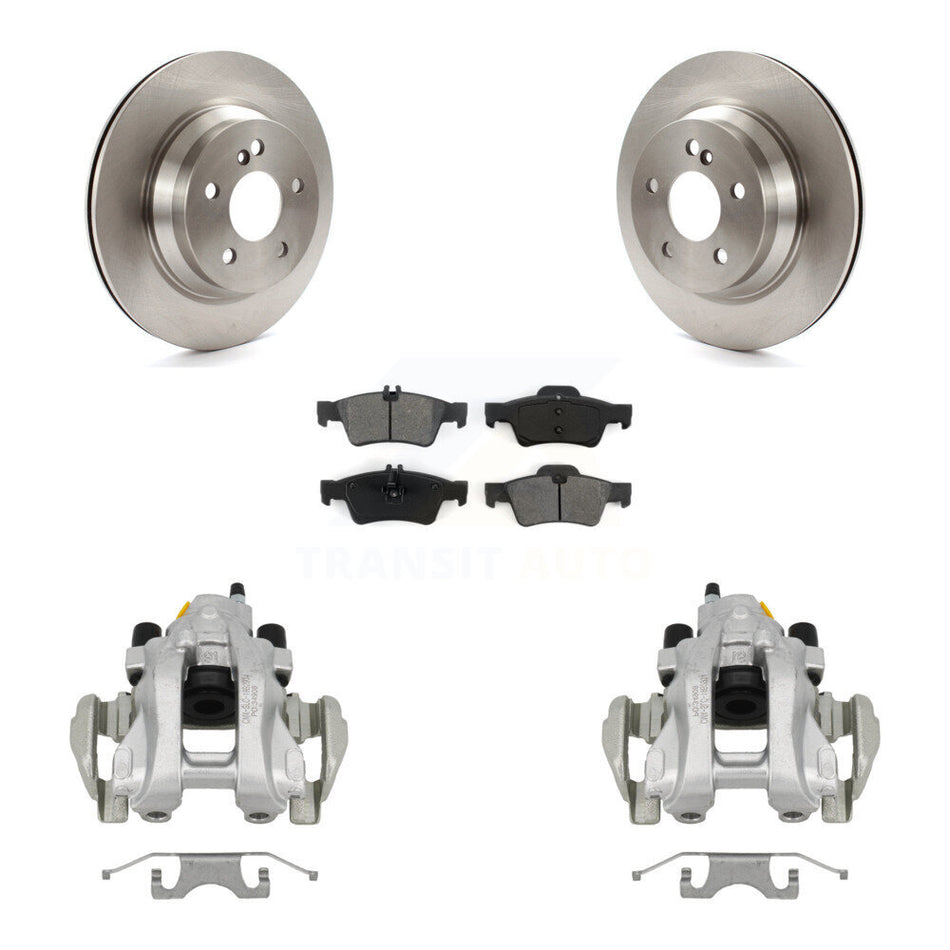 Rear Brake Caliper Rotor & Semi-Metallic Pad Kit For Mercedes-Benz E350 E500 E320 CLS550 KC8-100576S