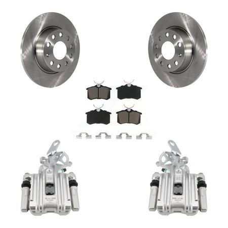 Rear Disc Brake Caliper Rotor Ceramic Pad Kit For Audi A3 With 272mm Diameter KC8-100579C