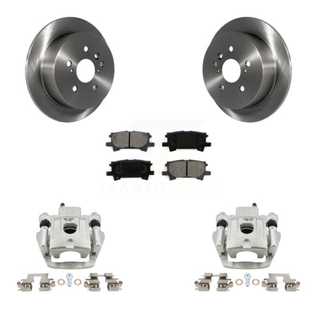 Rear Brake Caliper Rotor & Semi-Metallic Pad Kit For Lexus RX350 RX330 Toyota Highlander KC8-100582S