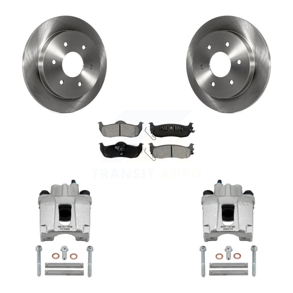 Rear Brake Caliper Rotor And Semi-Metallic Pad Kit For Nissan TITAN Armada INFINITI QX56 KC8-100587S