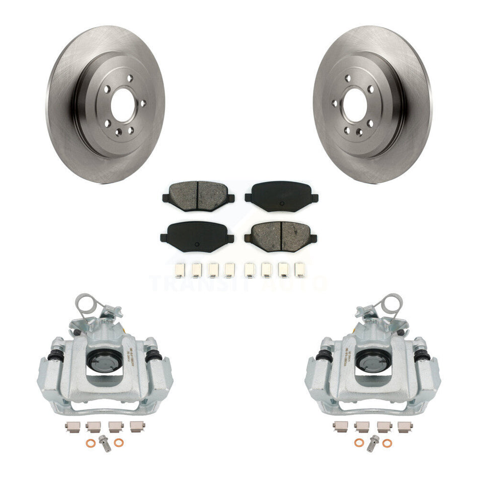 Rear Disc Brake Caliper Rotors And Semi-Metallic Pads Kit For Ford Edge Lincoln MKX KC8-100588S