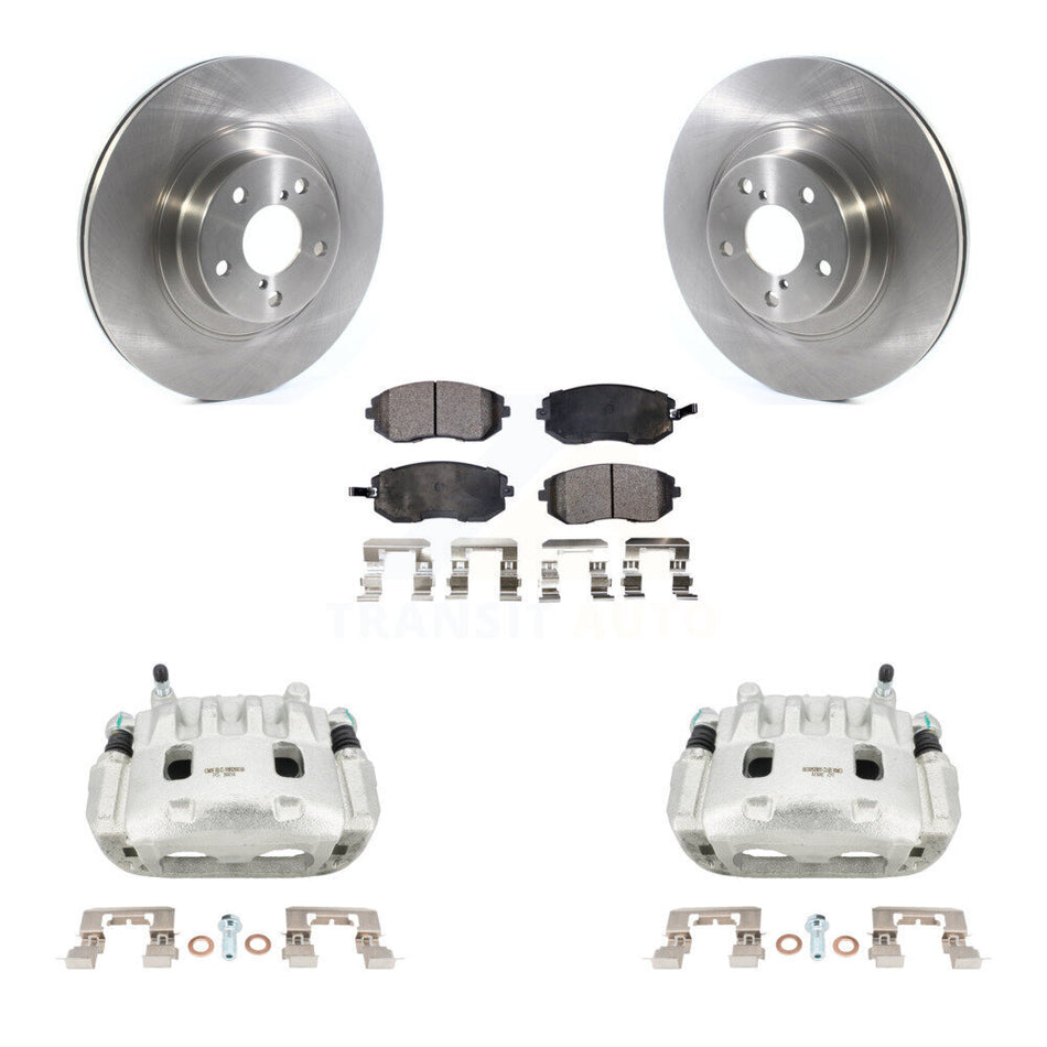 Front Brake Caliper Rotor Ceramic Pad Kit For Subaru Outback Impreza Legacy Forester WRX KC8-100589T