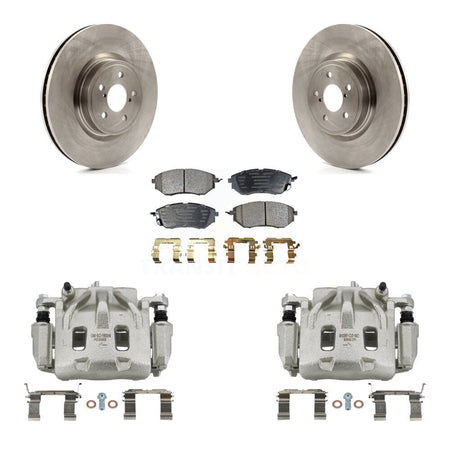 Front Disc Brake Caliper Rotors And Ceramic Pads Kit For Subaru Forester Outback Legacy KC8-100591T