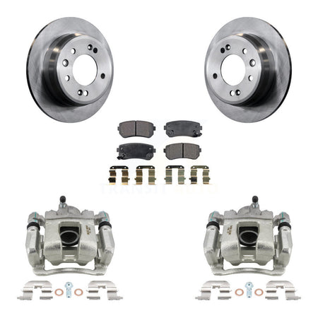 Rear Brake Caliper Rotor & Semi-Metallic Pad Kit For 2016 Kia Sportage FWD From 12 10 15 KC8-100592P