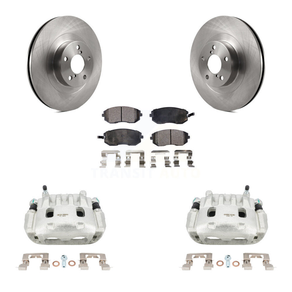 Front Brake Caliper Rotor And Ceramic Pad Kit For Subaru Forester Impreza Outback Legacy KC8-100592T