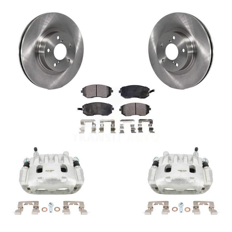 Front Disc Brake Caliper Rotors And Ceramic Pads Kit For Subaru Legacy KC8-100593T