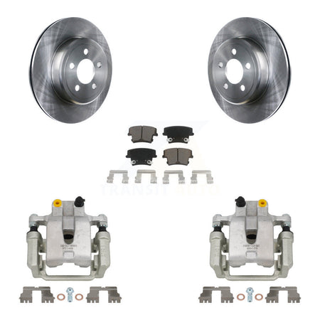 Rear Disc Brake Caliper Rotor & Ceramic Pad Kit For Chrysler 300 Dodge Challenger Magnum KC8-100594C