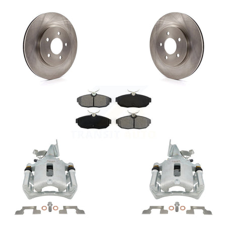 Rear Disc Brake Caliper Rotors And Semi-Metallic Pads Kit For Ford Mustang KC8-100594S