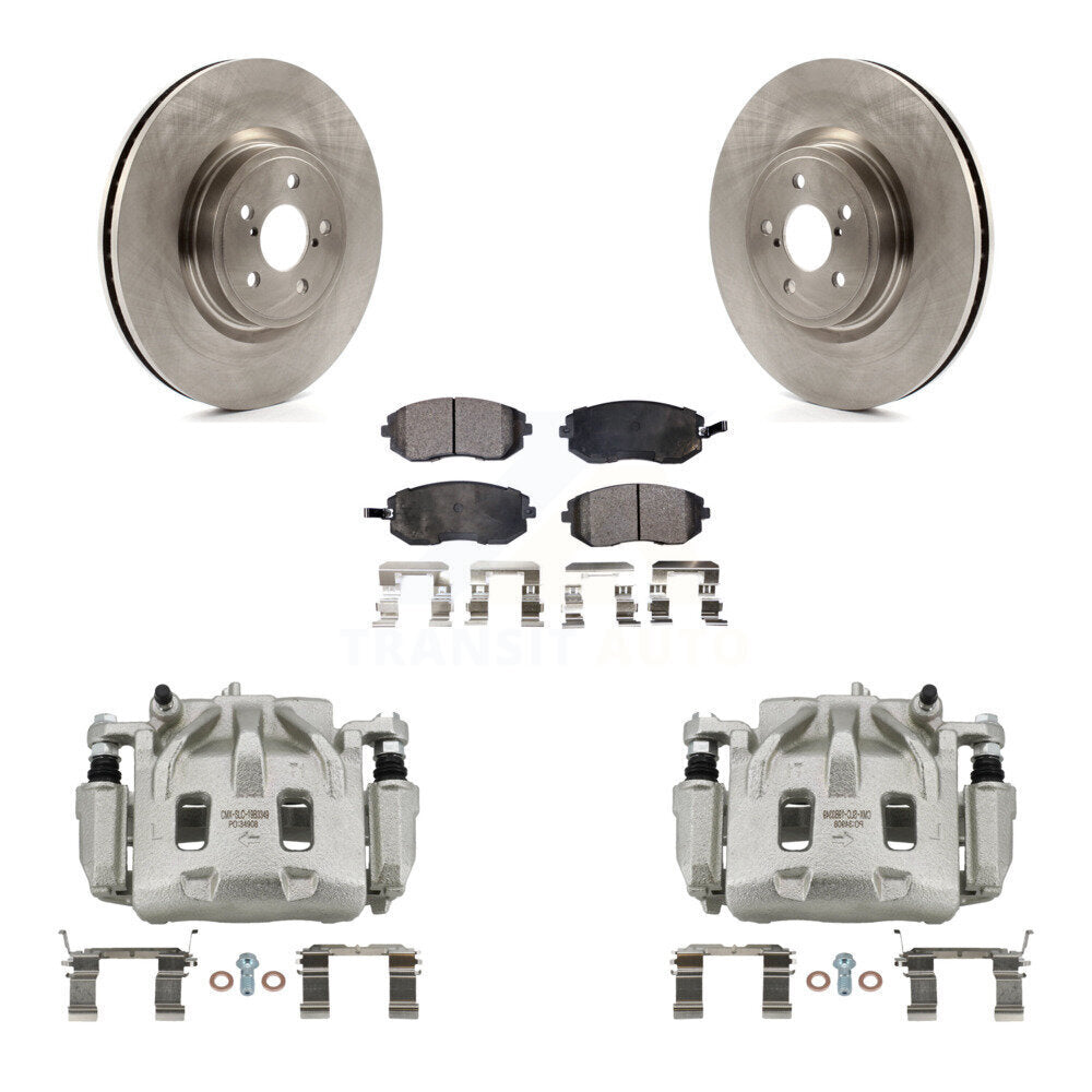 Front Disc Brake Caliper Rotors And Ceramic Pads Kit For Subaru Legacy KC8-100594T