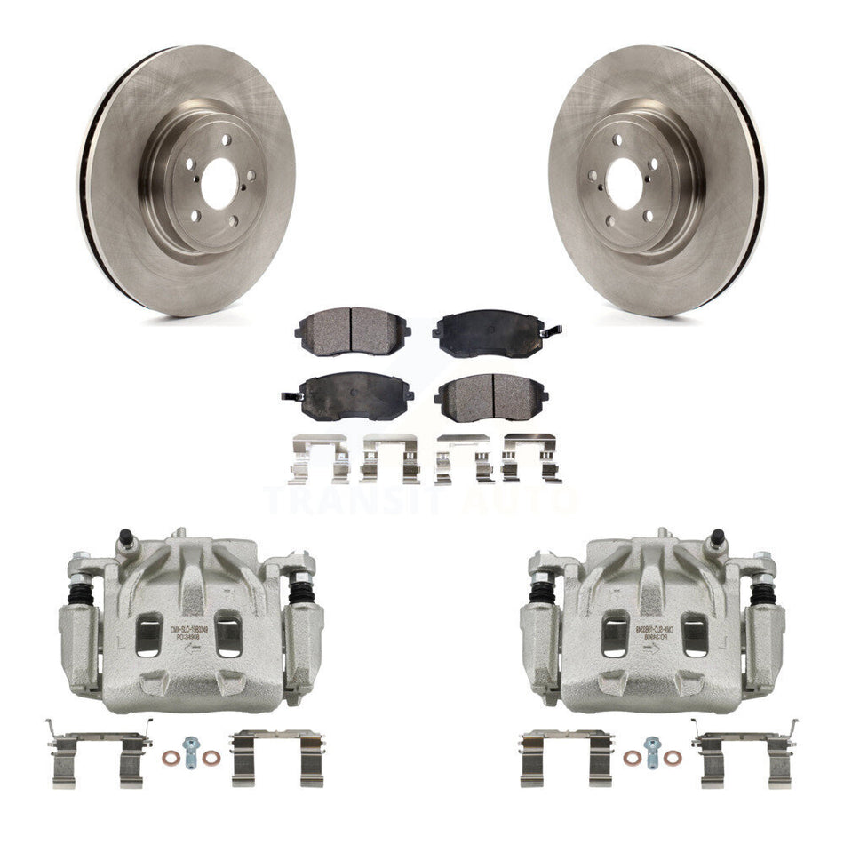 Front Disc Brake Caliper Rotors And Ceramic Pads Kit For Subaru Legacy KC8-100594T