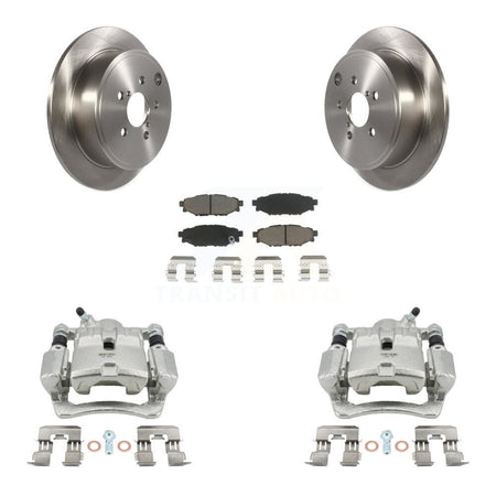 Rear Disc Brake Caliper Rotors And Ceramic Pads Kit For Subaru WRX KC8-100597C