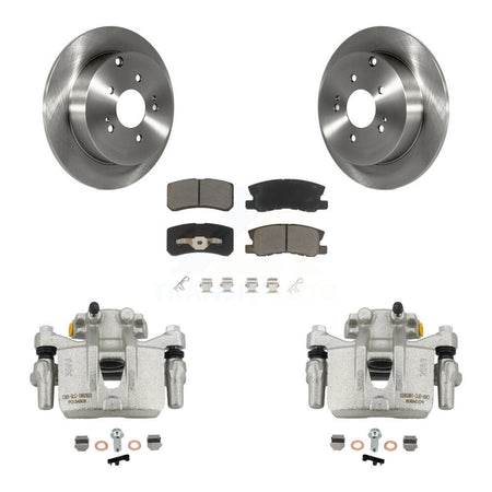 Rear Disc Brake Caliper Rotors And Ceramic Pads Kit For Mitsubishi Endeavor KC8-100598C