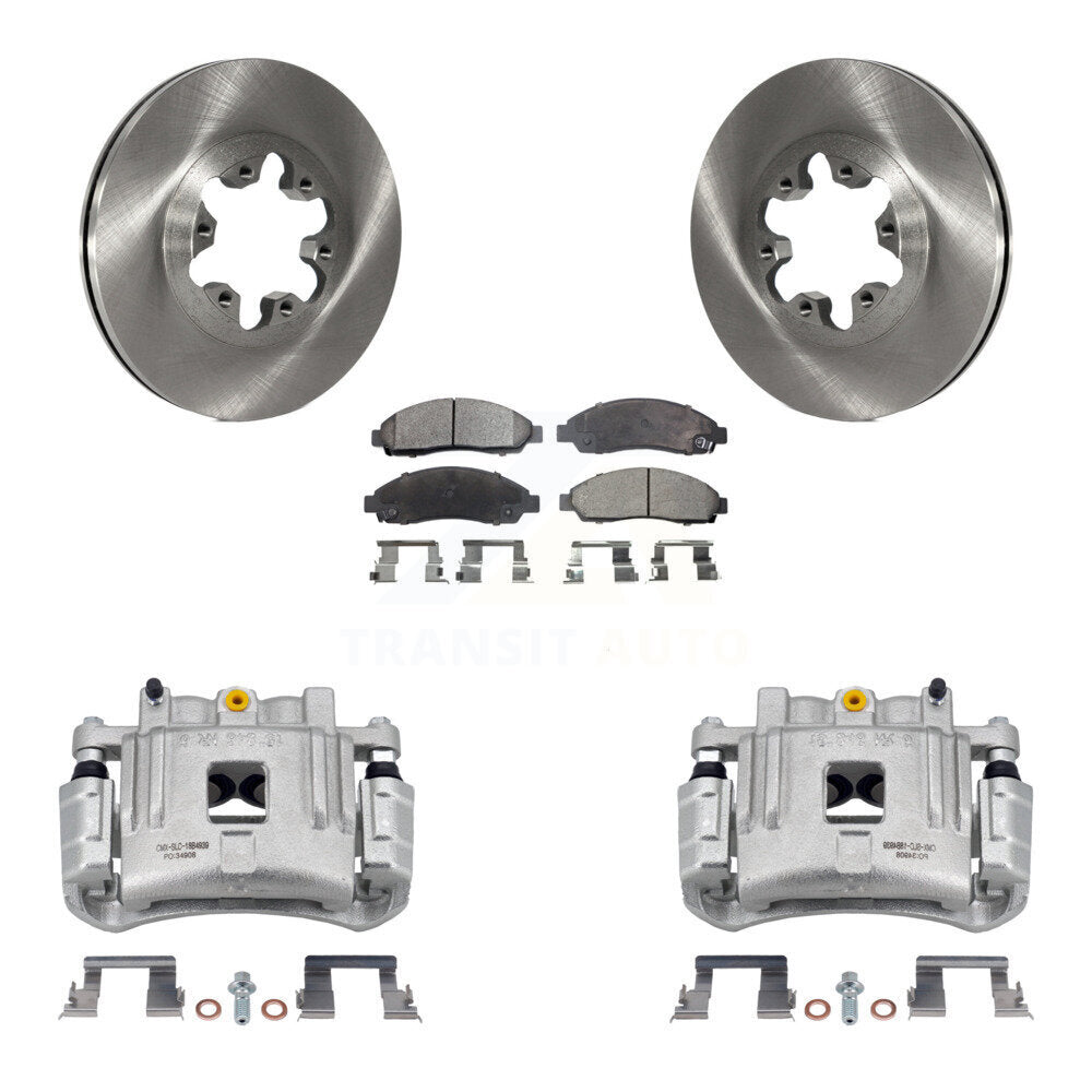 Front Brake Caliper Rotors Ceramic Pad Kit For Chevrolet Colorado GMC Canyon Isuzu i-280 KC8-100598T