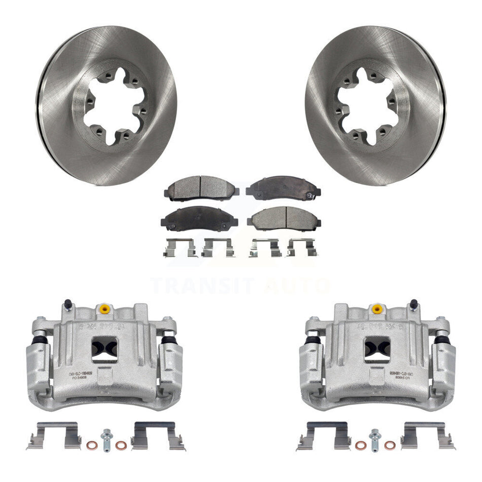 Front Brake Caliper Rotors Ceramic Pad Kit For Chevrolet Colorado GMC Canyon Isuzu i-280 KC8-100598T