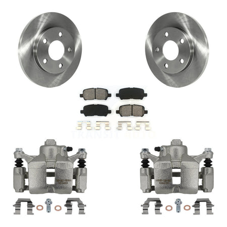 Rear Disc Brake Caliper Rotors And Semi-Metallic Pads Kit For Chevrolet Impala KC8-100603S