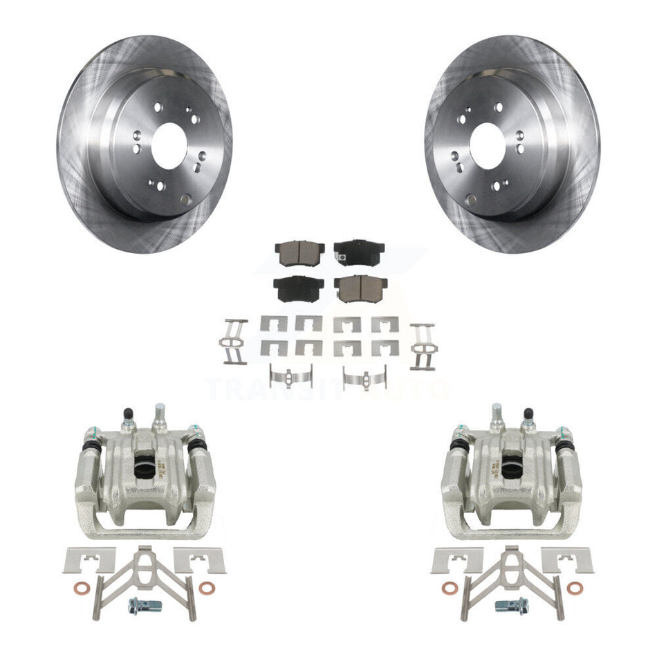 Rear Disc Brake Caliper Rotors And Ceramic Pads Kit For Acura RDX KC8-100608C