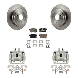 Rear Disc Brake Caliper Rotors And Ceramic Pads Kit For 2010-2011 Honda Accord Crosstour KC8-100609C