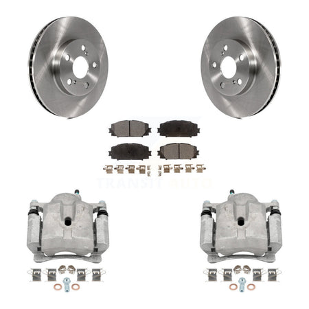 Front Disc Brake Caliper Rotor And Ceramic Pad Kit For Toyota Prius Lexus CT200h Plug-In KC8-100612T