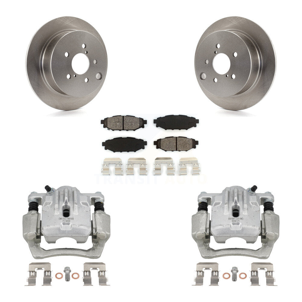 Rear Brake Caliper Rotors Semi-Metallic Pad Kit For Subaru Impreza Forester Crosstrek XV KC8-100613S