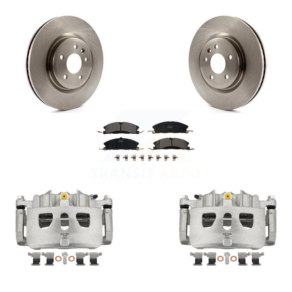 Front Brake Caliper Rotor Ceramic Pad Kit For Ford Explorer Sport With Heavy Duty Brakes KC8-100613T