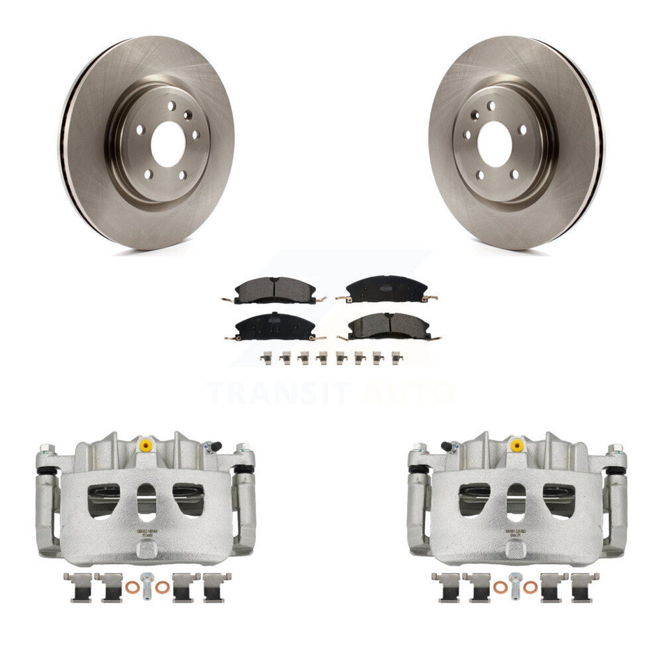 Front Brake Caliper Rotor Ceramic Pad Kit For Ford Explorer Sport With Heavy Duty Brakes KC8-100613T