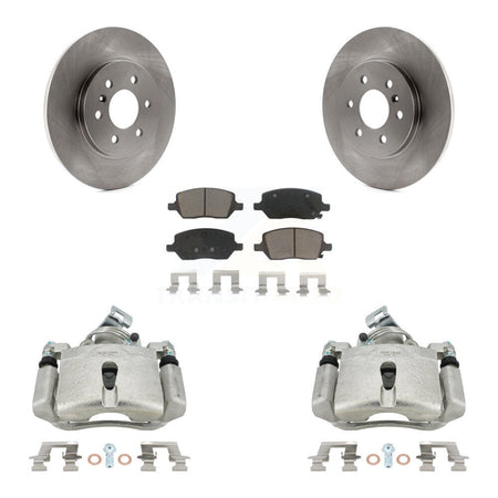 Rear Disc Brake Caliper Rotors And Ceramic Pads Kit For Chevrolet Uplander Pontiac Montana Buick Terraza Saturn Relay KC8-100614C by Transit Auto