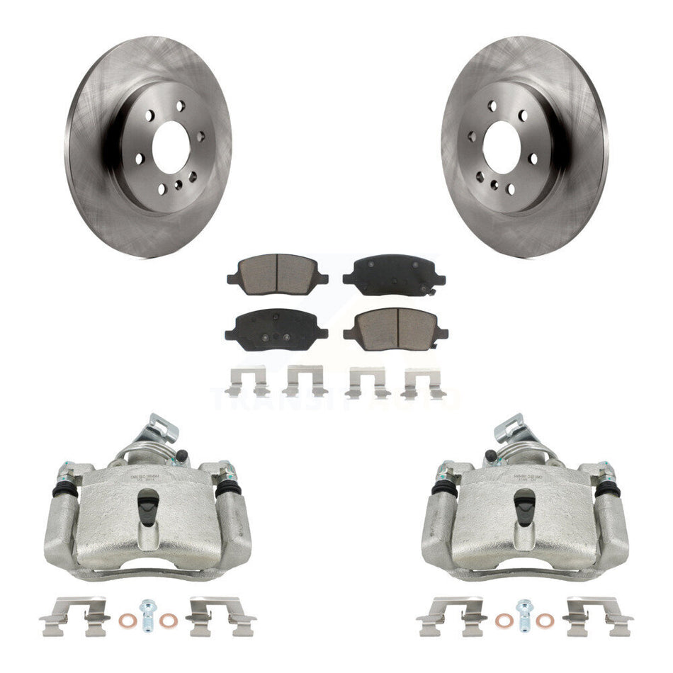 Rear Disc Brake Caliper Rotors And Ceramic Pads Kit For Chevrolet Uplander Buick Terraza Pontiac Montana Saturn Relay KC8-100615C