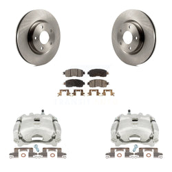 Front Disc Brake Caliper Rotors And Ceramic Pads Kit For Nissan Altima KC8-100618T
