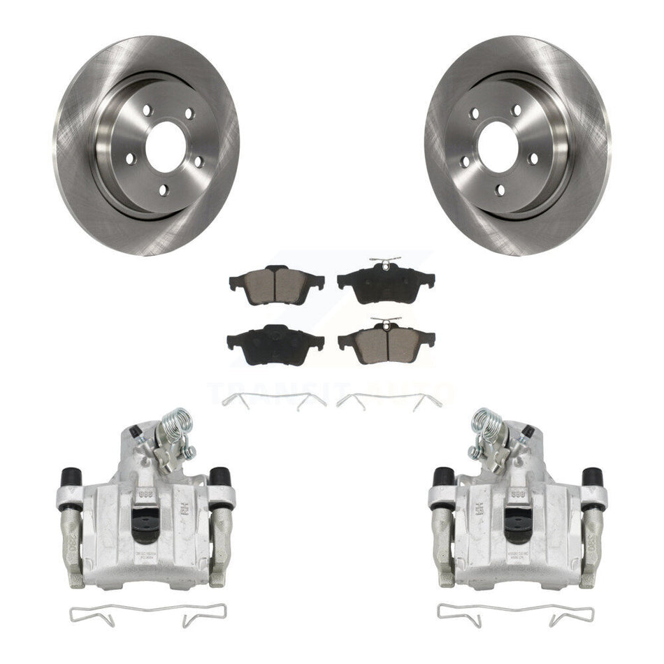Rear Disc Brake Caliper Rotors And Ceramic Pads Kit For Volvo S40 C30 V50 C70 KC8-100620C