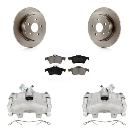 Rear Disc Brake Caliper Rotors And Semi-Metallic Pads Kit For Ford Escape C-Max KC8-100620S