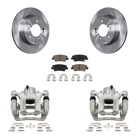 Rear Disc Brake Caliper Rotors And Ceramic Pads Kit For Hyundai Sonata Kia Optima KC8-100621C
