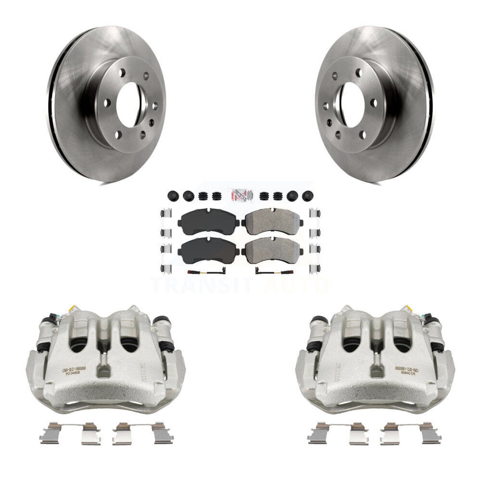 Front Brake Caliper Rotors & Semi-Metallic Pad Kit For Sprinter 3500 Mercedes-Benz Dodge KC8-100624N