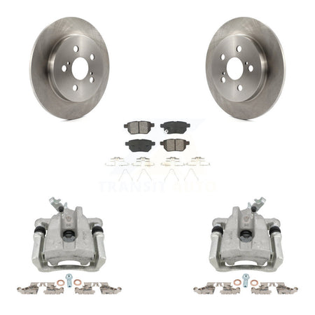 Rear Brake Caliper Rotors & Semi-Metallic Pad Kit For Toyota Corolla Matrix Pontiac Vibe KC8-100624S