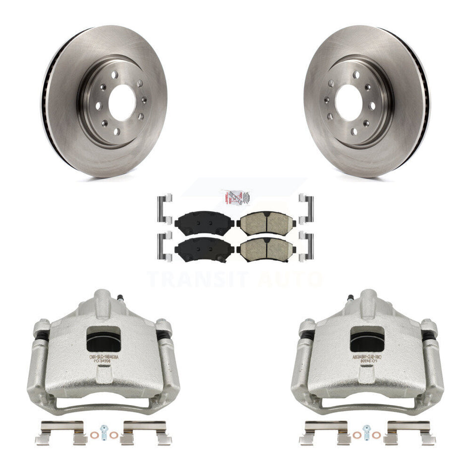 Front Disc Brake Caliper Rotors And Ceramic Pads Kit For 2003 Cadillac Seville KC8-100625N