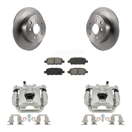 Rear Disc Brake Caliper Rotors And Semi-Metallic Pads Kit For Nissan Sentra Juke KC8-100626S