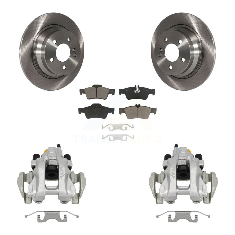 Rear Disc Brake Caliper Rotors And Ceramic Pads Kit For Mercedes-Benz E350 E320 E500 KC8-100629C