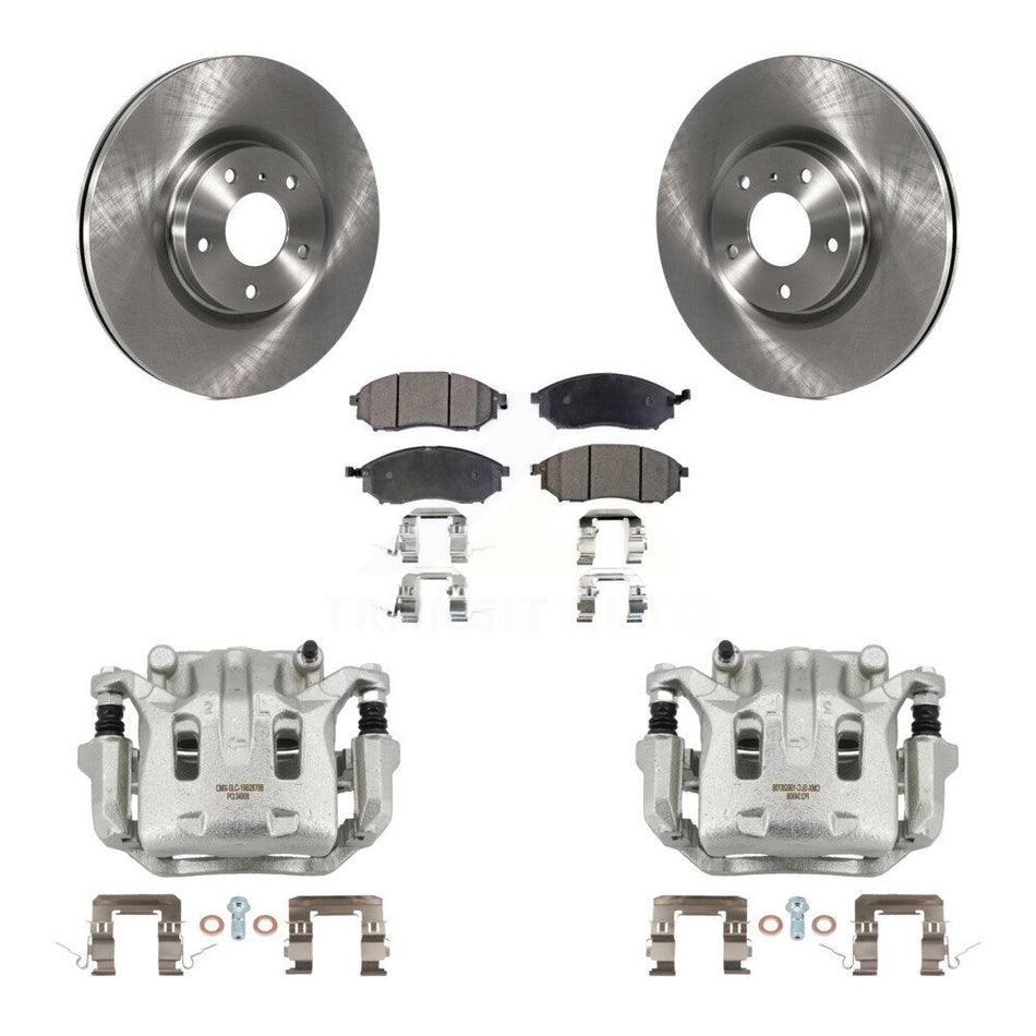 Front Brake Caliper Rotor & Ceramic Pad Kit For INFINITI Nissan Murano G37 EX35 370Z G35 KC8-100630T