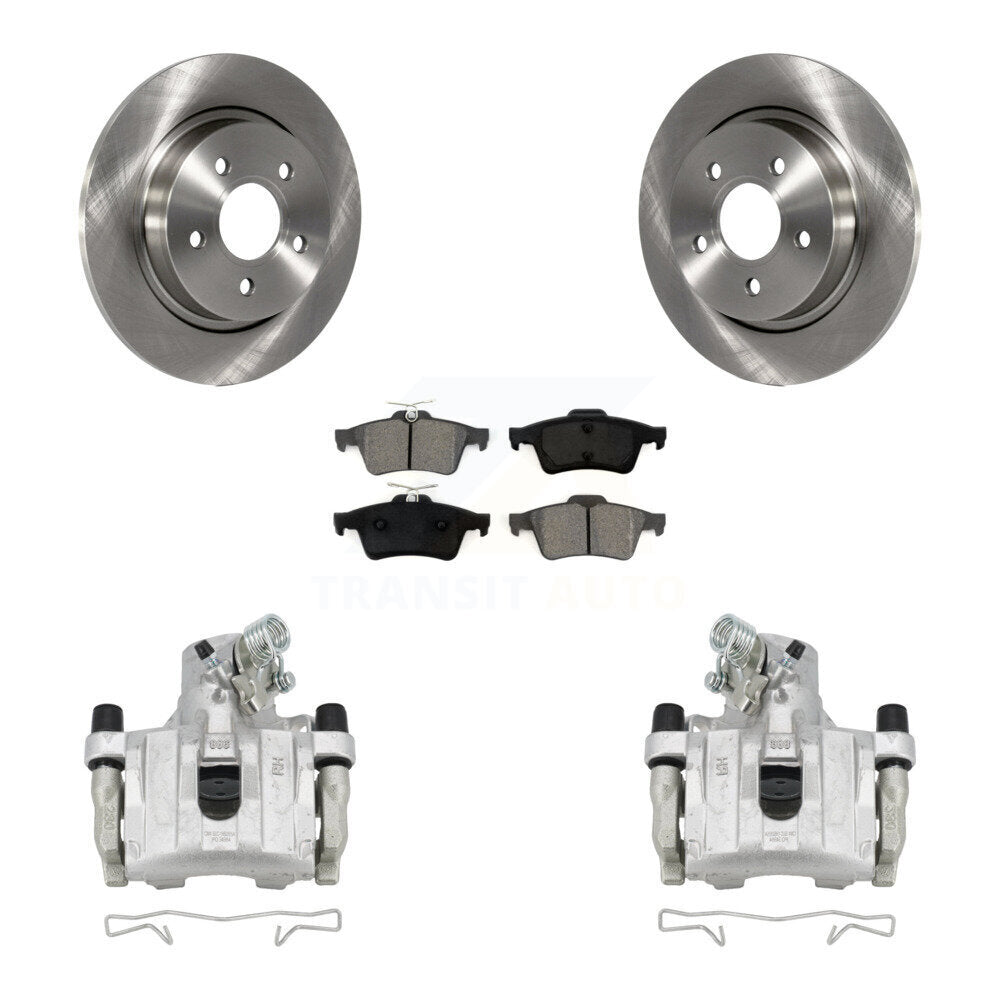 Rear Disc Brake Caliper Rotors And Semi-Metallic Pads Kit For Volvo S40 C30 V50 C70 KC8-100631S