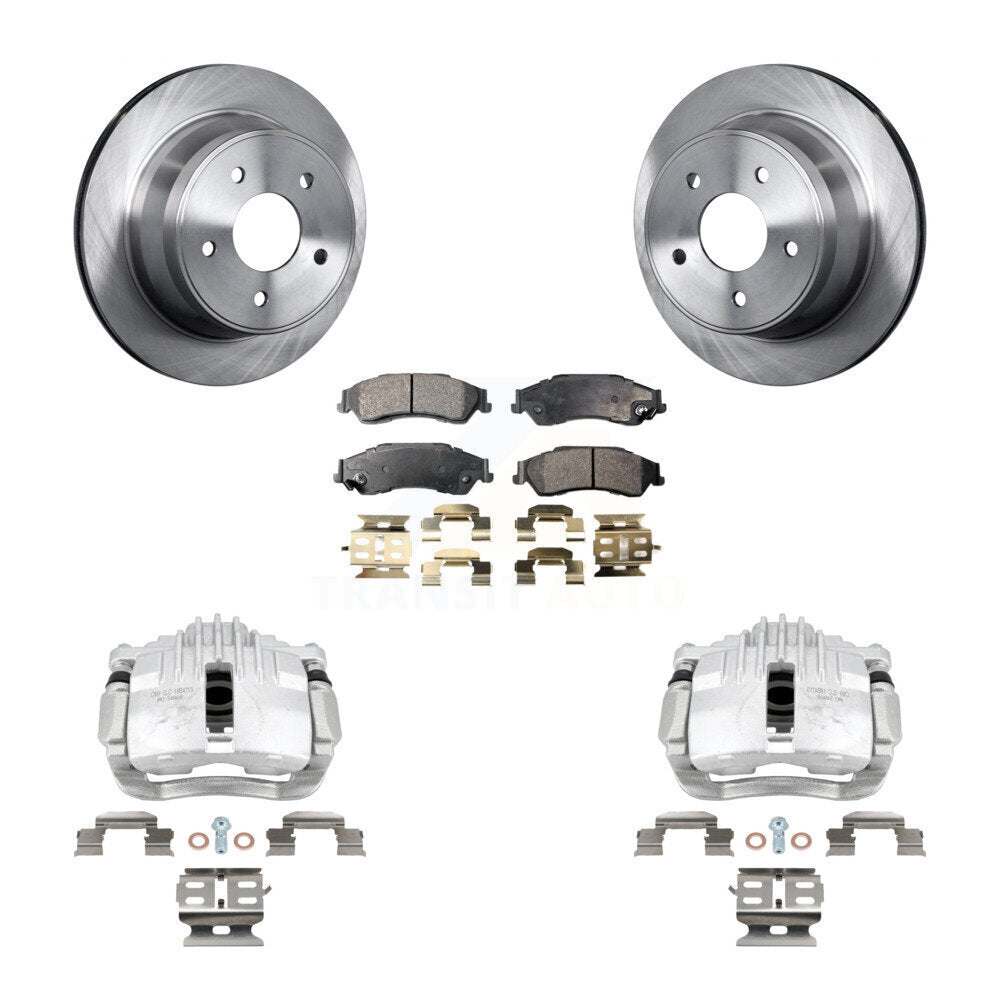 Rear Disc Brake Caliper Rotors And Semi-Metallic Pads Kit For Chevrolet S10 KC8-100634P