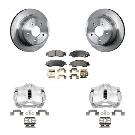 Rear Disc Brake Caliper Rotors And Semi-Metallic Pads Kit For Chevrolet S10 KC8-100634P