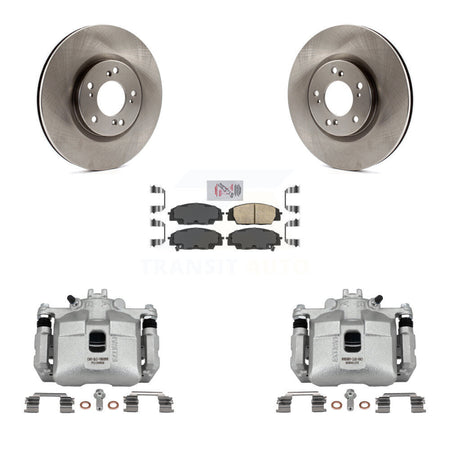 Front Disc Brake Caliper Rotors And Ceramic Pads Kit For 2000-2009 Honda S2000 KC8-100635N