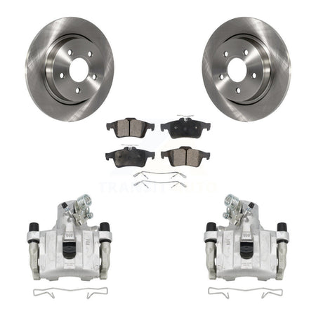 Rear Disc Brake Caliper Rotors And Semi-Metallic Pads Kit For Volvo S40 C30 V50 C70 KC8-100638P
