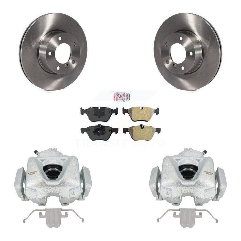 Front Disc Brake Caliper Rotors And Semi-Metallic Pads Kit For 2008 BMW 328xi To 08 07 KC8-100641N