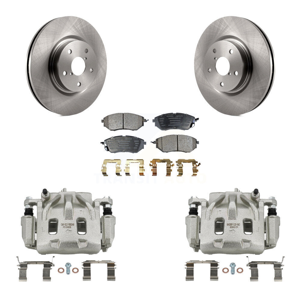 Front Disc Brake Caliper Rotors Ceramic Pad Kit For Subaru Outback WRX Legacy Tribeca B9 KC8-100641T