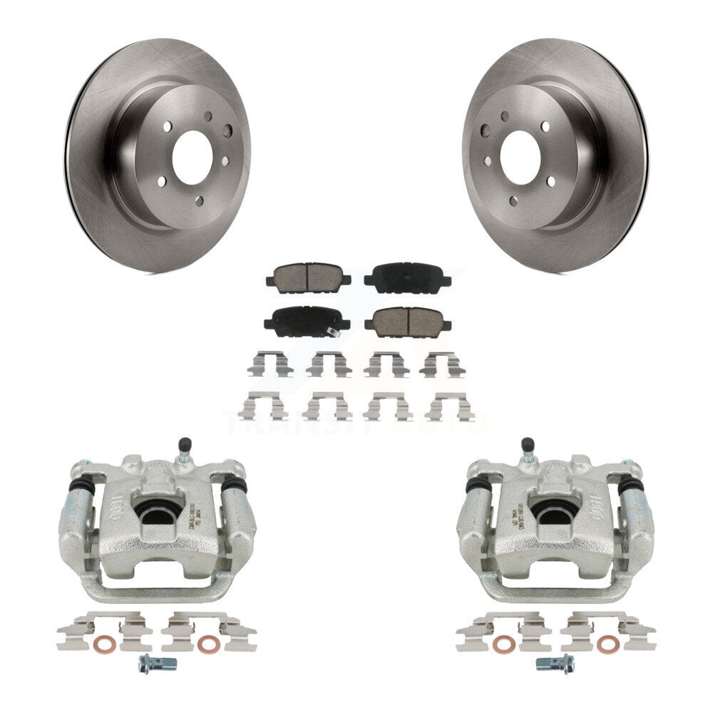 Rear Disc Brake Caliper Rotors And Ceramic Pads Kit For 2019-2022 Nissan Maxima KC8-100644C by Transit Auto