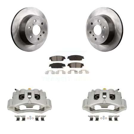Rear Disc Brake Caliper Rotors And Semi-Metallic Pads Kit For Chevrolet Suburban HD KC8-100644S
