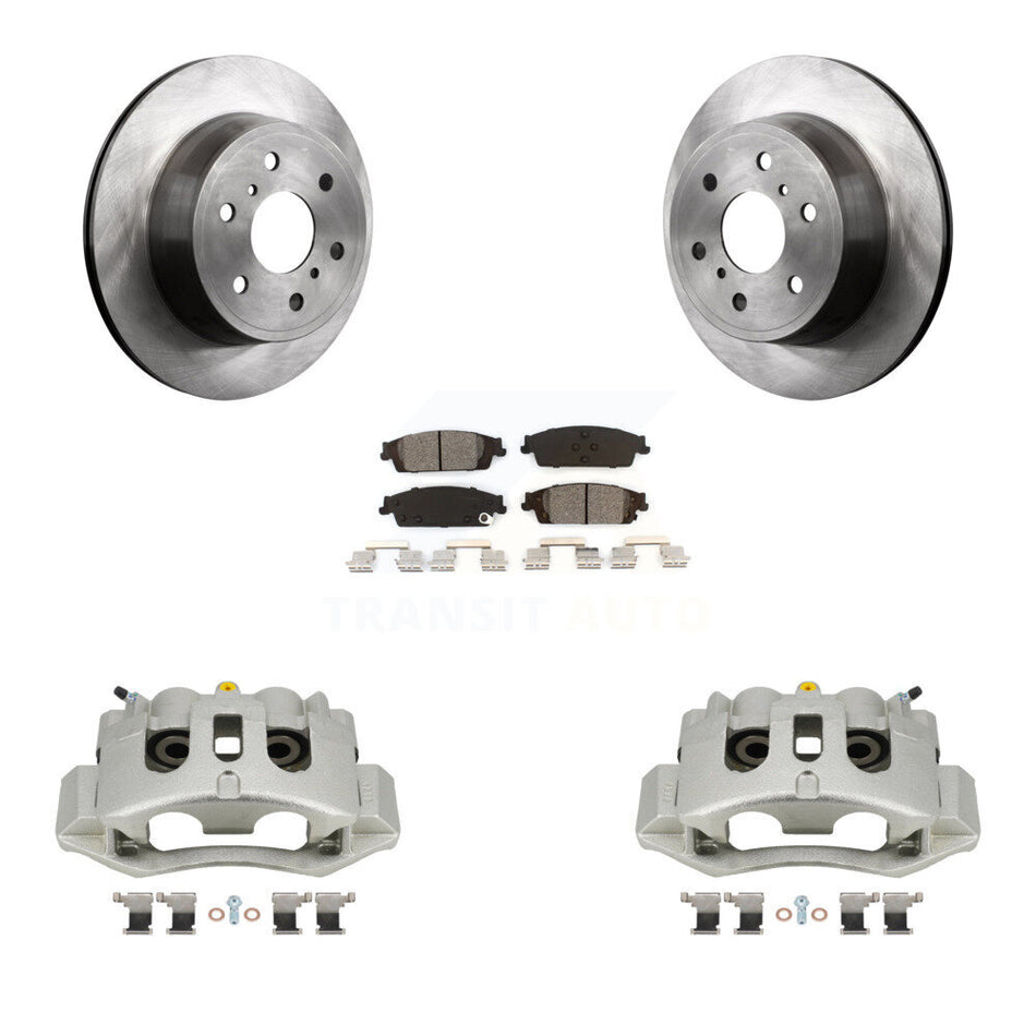 Rear Disc Brake Caliper Rotors And Semi-Metallic Pads Kit For Chevrolet Suburban HD KC8-100644S