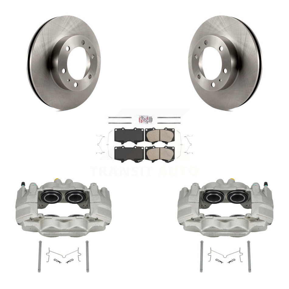 Front Disc Brake Caliper Rotors And Ceramic Pads Kit For Toyota Tacoma FJ Cruiser KC8-100651N